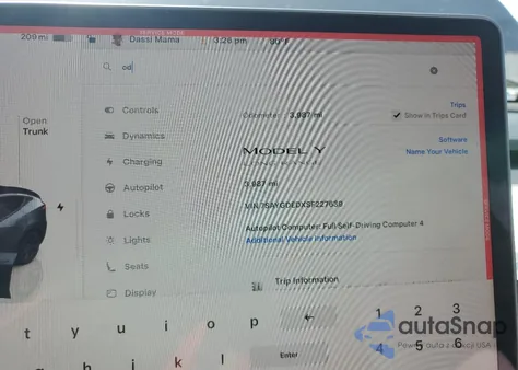 2025 Tesla Model Y from USA, damaged, VIN 7SAYGDEDXSF227639